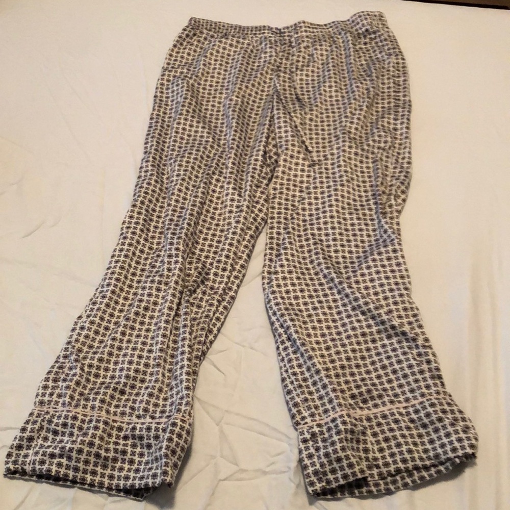 Paisley print silky pajama pants